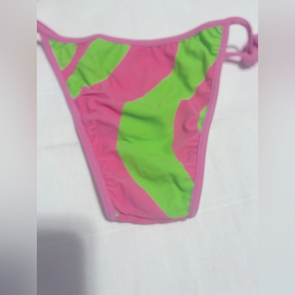 Bikini brasileño rosa y verde - Picture 4 of 5